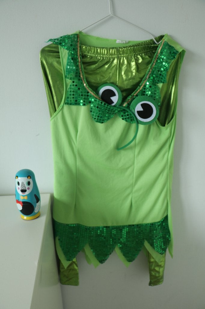 Carnavalspak kikker maat M, Ophalen, Zo goed als nieuw, Carnaval