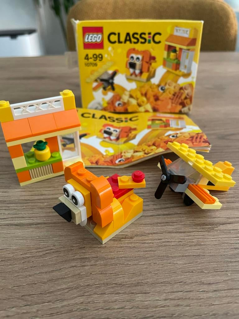 LEGO Classic 10709, 10707, 10708 - Oranje, Rood, Groen, Lego, Ophalen of Verzenden, Zo goed als nieuw, Inclusief instructies