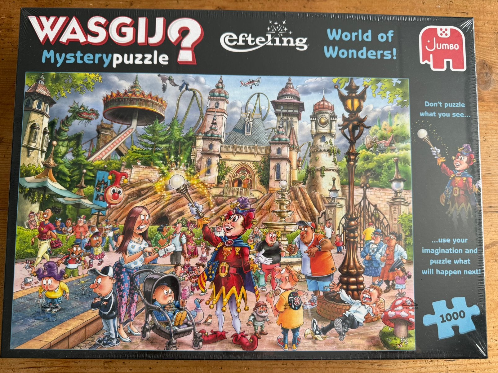 Wasgij mysterypuzzle Efteling 1000 stuk NIEUW, Ophalen, 500 t/m 1500 stukjes, Nieuw