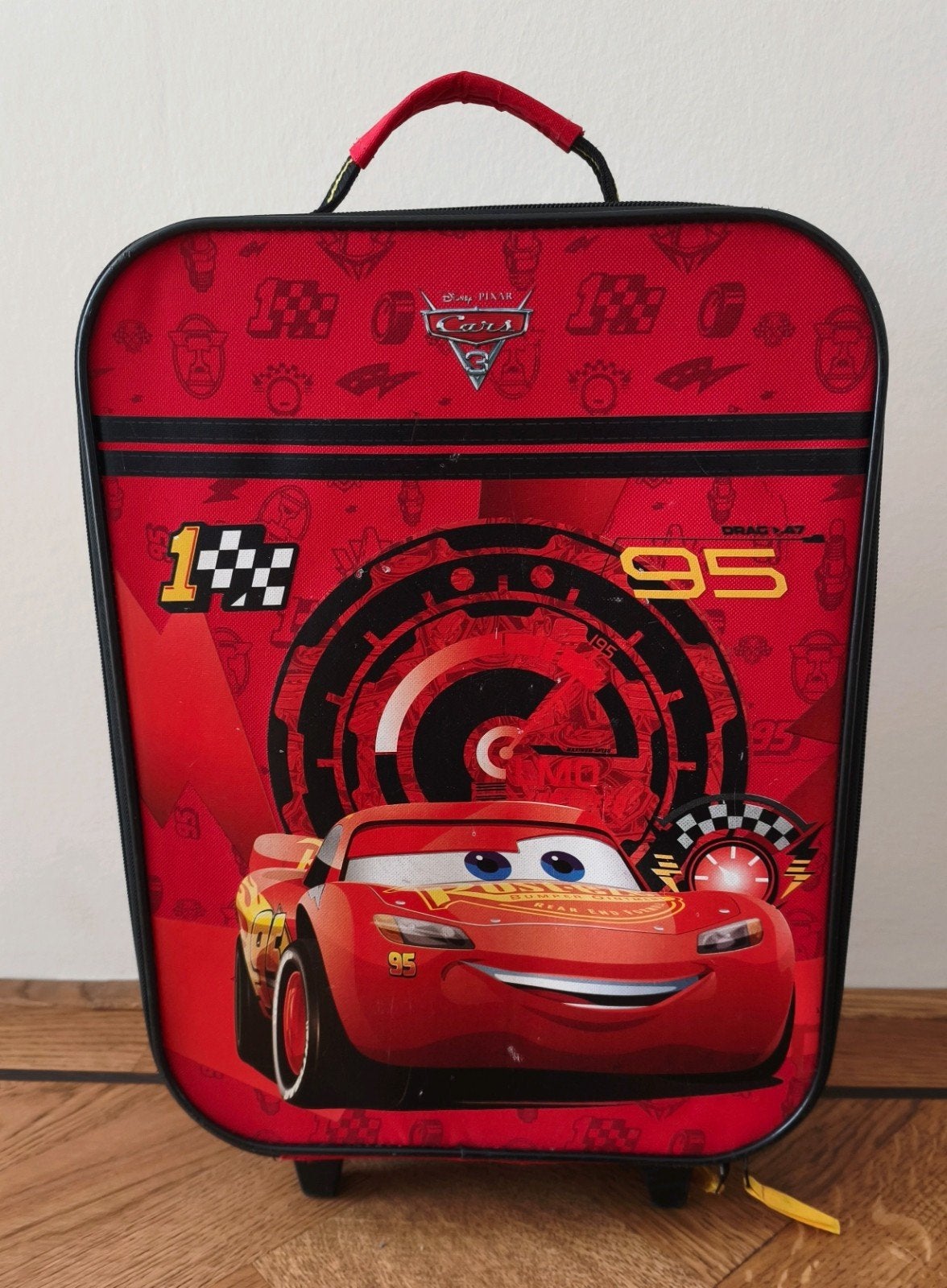 Cars Kinderkoffer met Wieltjes - Bliksem McQueen, Sieraden, Tassen en Uiterlijk, Ophalen, Gebruikt, 50 tot 60 cm, Minder dan 35 cm