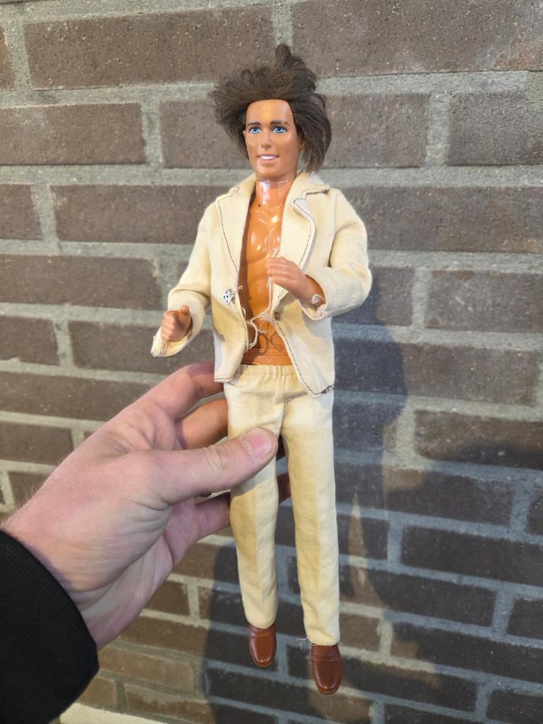 Vintage Ken Mattel pop uit 1968 - Barbie's vriend, Ophalen of Verzenden, Gebruikt, Barbie