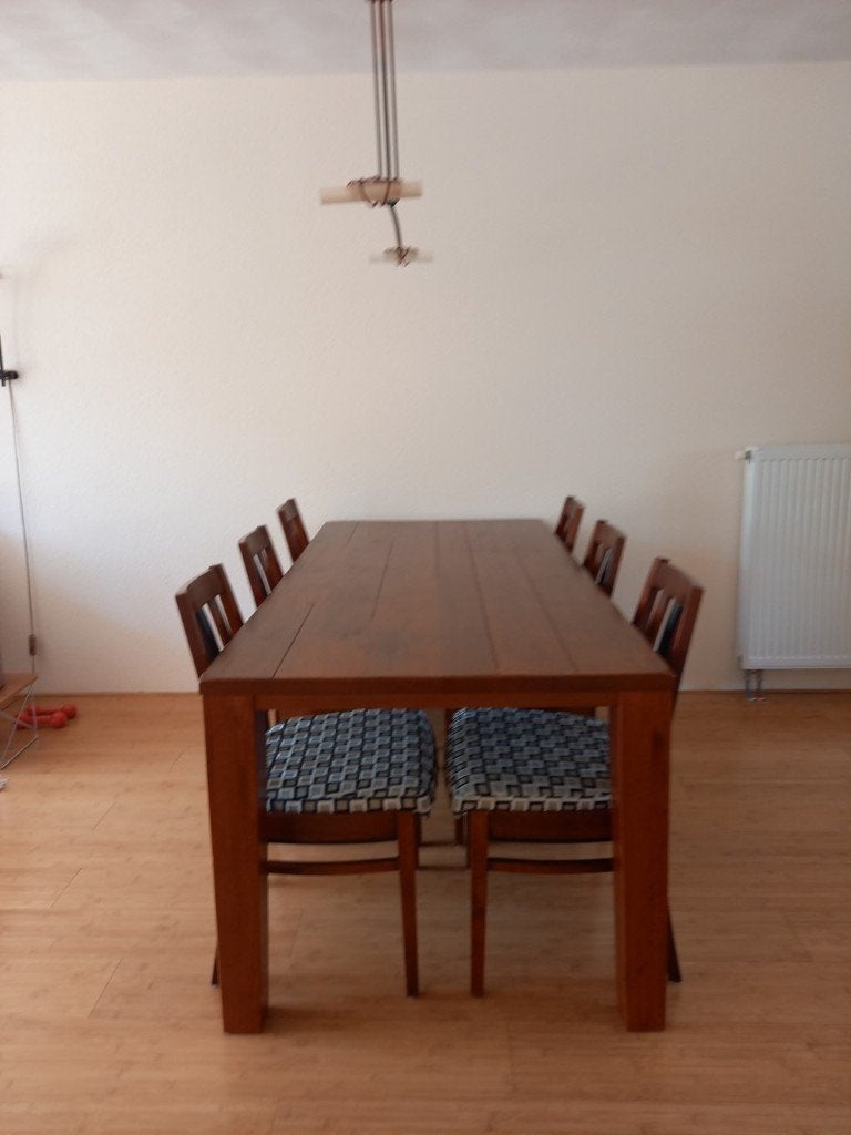Havezathe eiken eettafel, Ophalen, Stoer, Eikenhout, 50 tot 100 cm