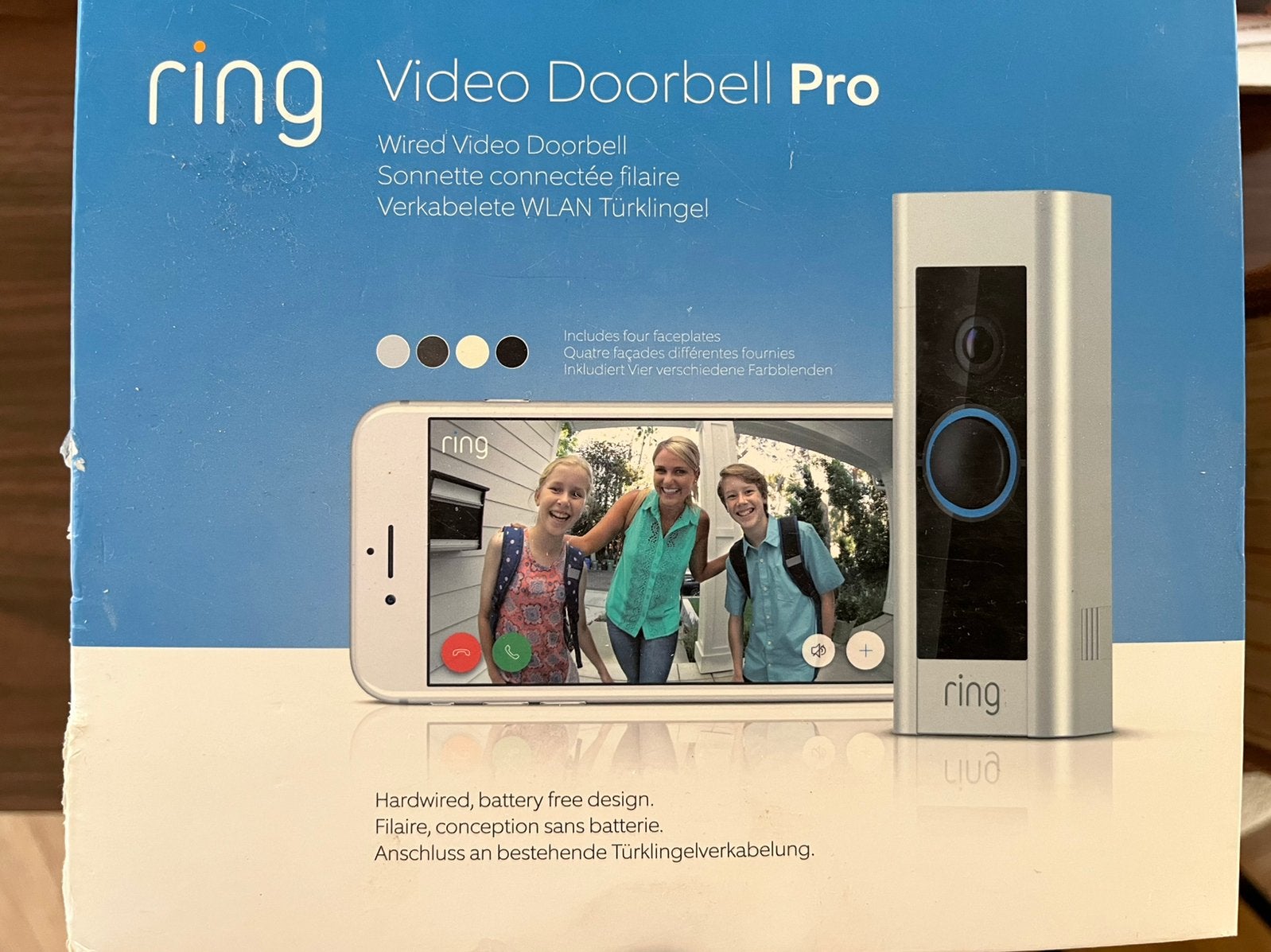 Ring videodeurbel pro met chime, Huis en Inrichting, Ophalen of Verzenden, Ingebouwde camera, Zo goed als nieuw, Bedraad
