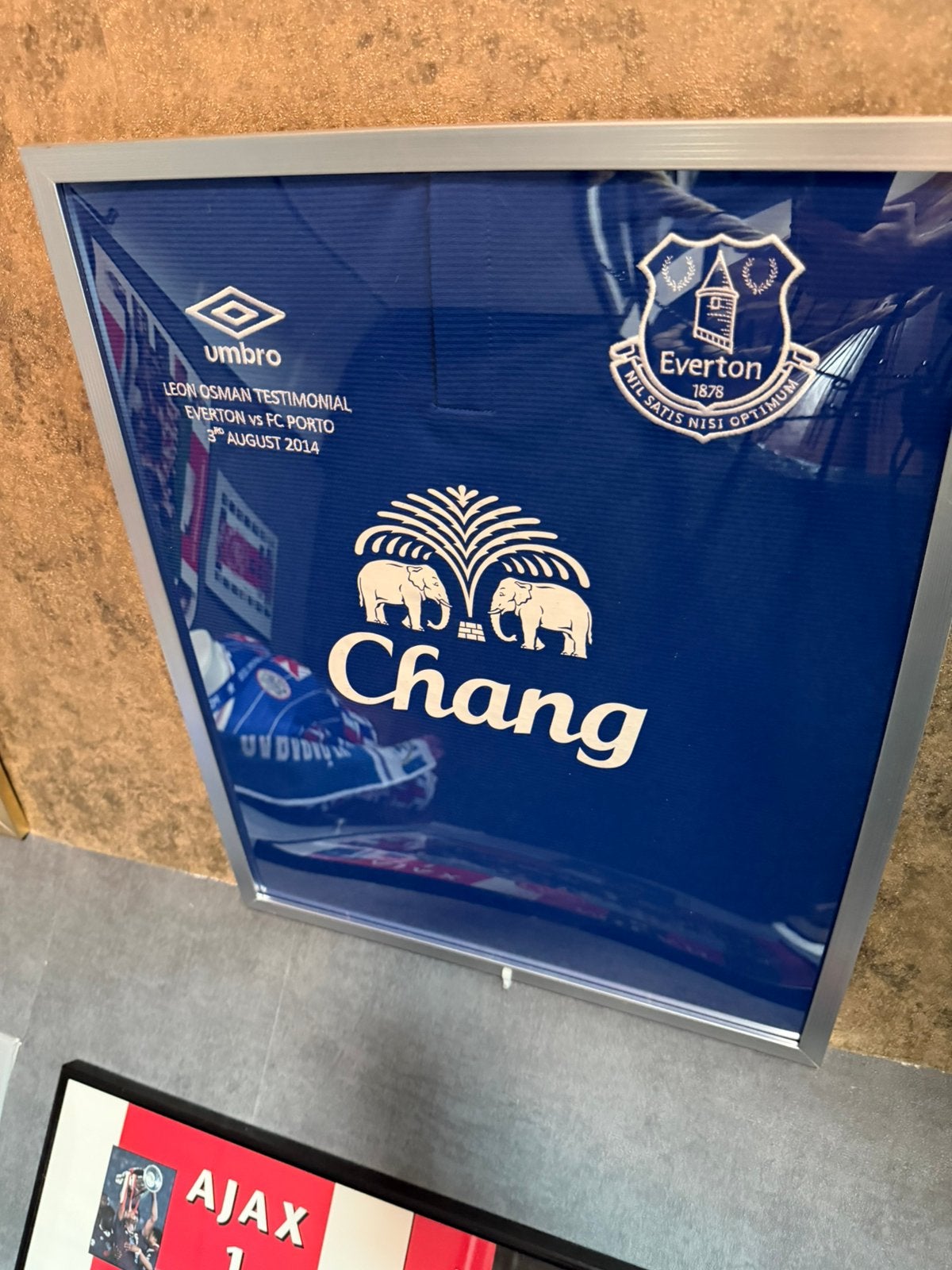 Pienaar shirt van Everton matchworn gedragen tegen FC Porto, Ophalen of Verzenden, Zo goed als nieuw, Gebruiksvoorwerp