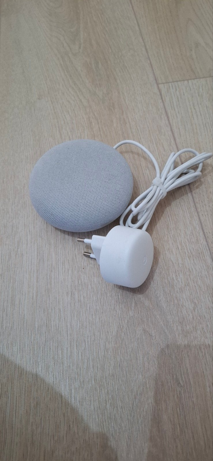 Google Nest Mini (Grijs) met adapter, Ophalen, Zo goed als nieuw
