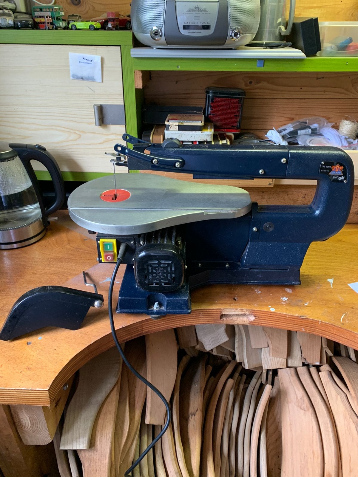 Elektrische figuurzaag TOP Craft, TFZ-400R, Ophalen, Gebruikt, 30 tot 70 mm, Figuurzaag