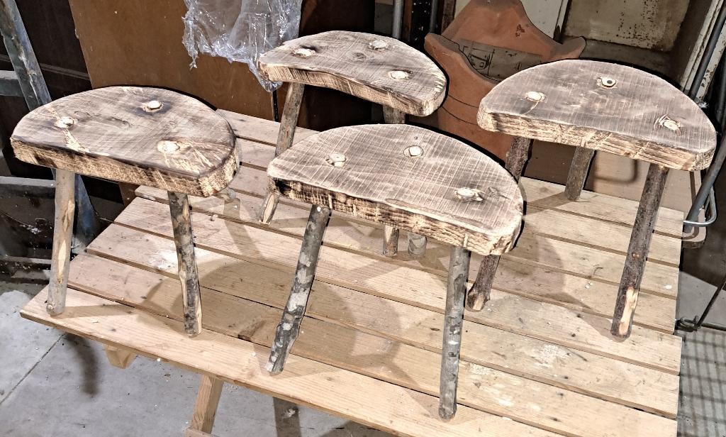 kruk krukjes houten tafeltjes decoratie, Verzenden