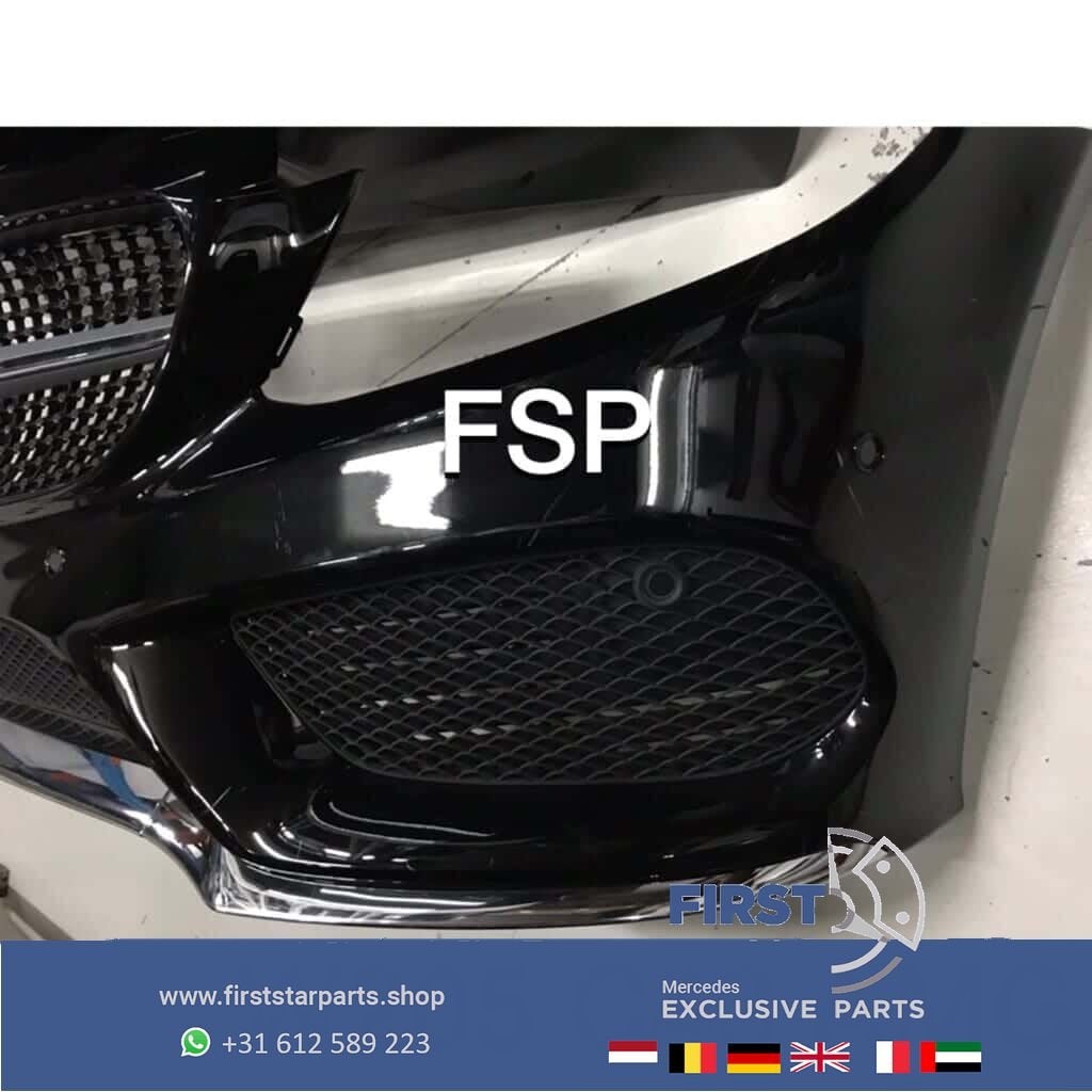 W205 C43 AMG Voorbumper COMPLEET Mercedes C Klasse 43 bumper, Auto-onderdelen, Gebruikt, -, Voor, Ophalen of Verzenden