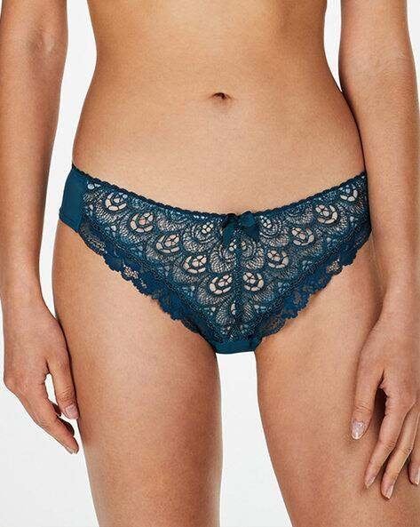 Hunkemöller Brazilian Latrice Blauw maat M (966), Hunkemöller, Ophalen of Verzenden, Overige kleuren, Slip