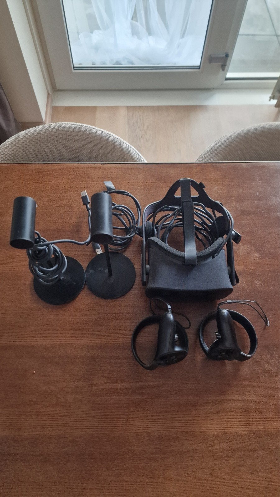 Oculus Rift CV1 VR-bril met controllers en sensoren, Ophalen of Verzenden, Gebruikt, VR-bril, Pc