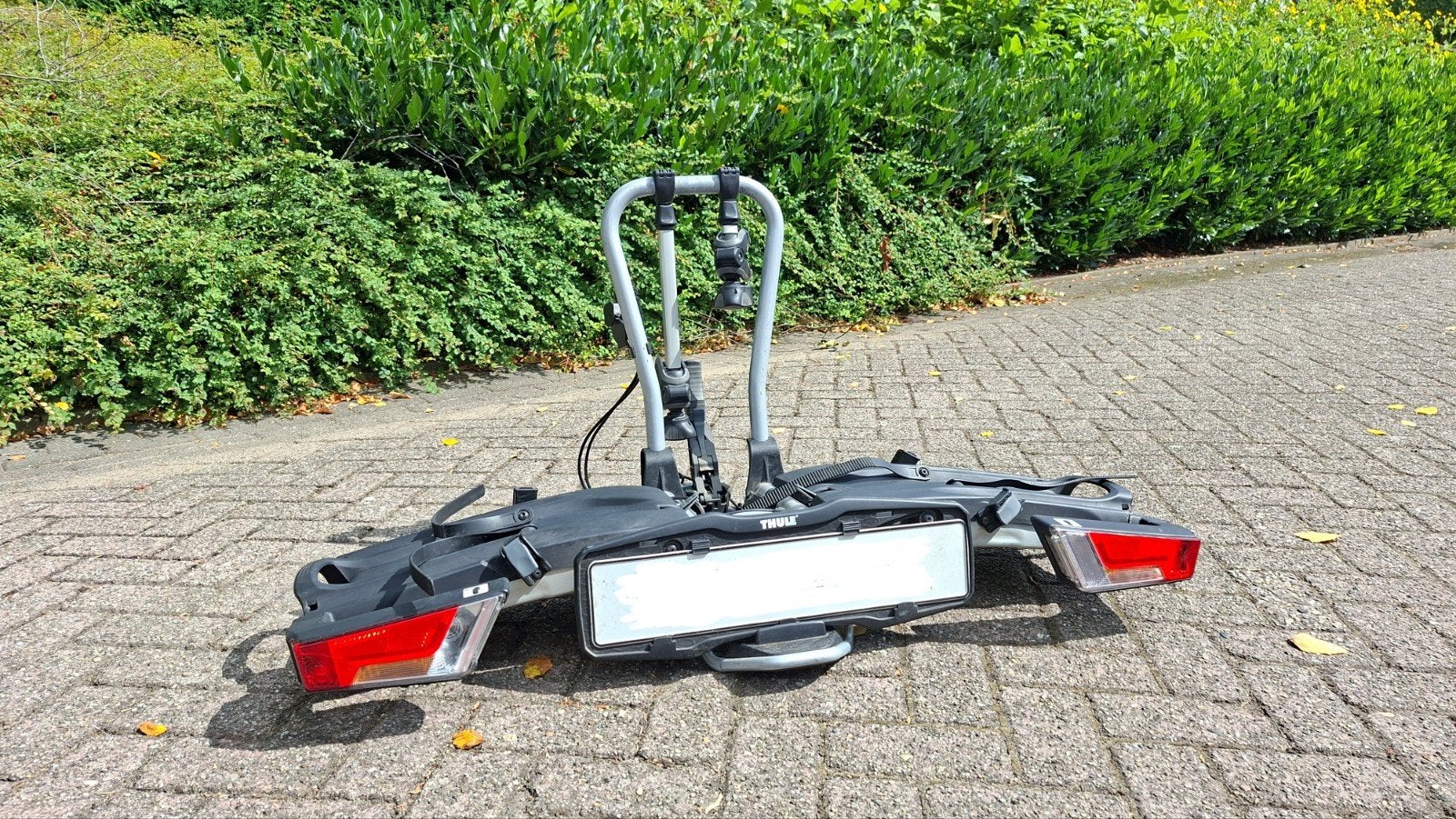 Thule EasyFold 932 fietsendrager voor 2 fietsen, Auto diversen, Fietsendragers, Gebruikt, Trekhaakdrager, 2 fietsen, Elektrische fiets