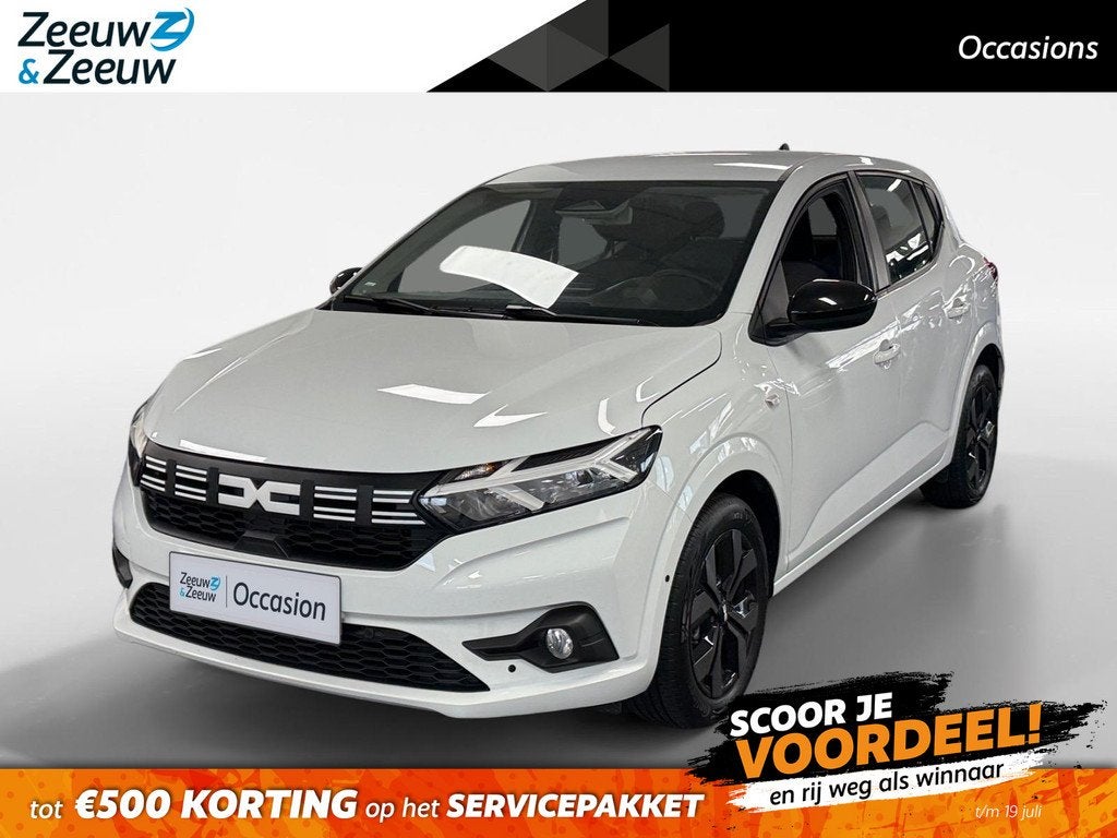 Dacia Sandero 1.0 TCe JOURNEY AIRCO APPLE CARPLAY ANDROID AU, Auto's, Dacia, Bedrijf, Te koop, Sandero, ABS, Achteruitrijcamera