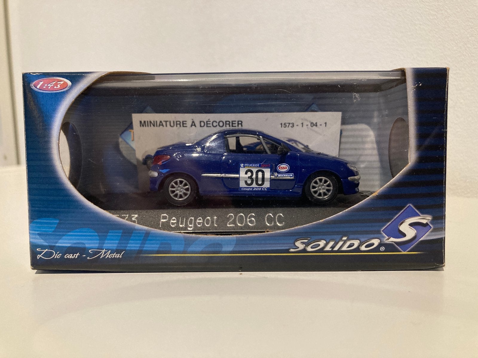 Peugeot 206 CC - Solido nr. 1573, Ophalen of Verzenden, Zo goed als nieuw, Auto, Solido