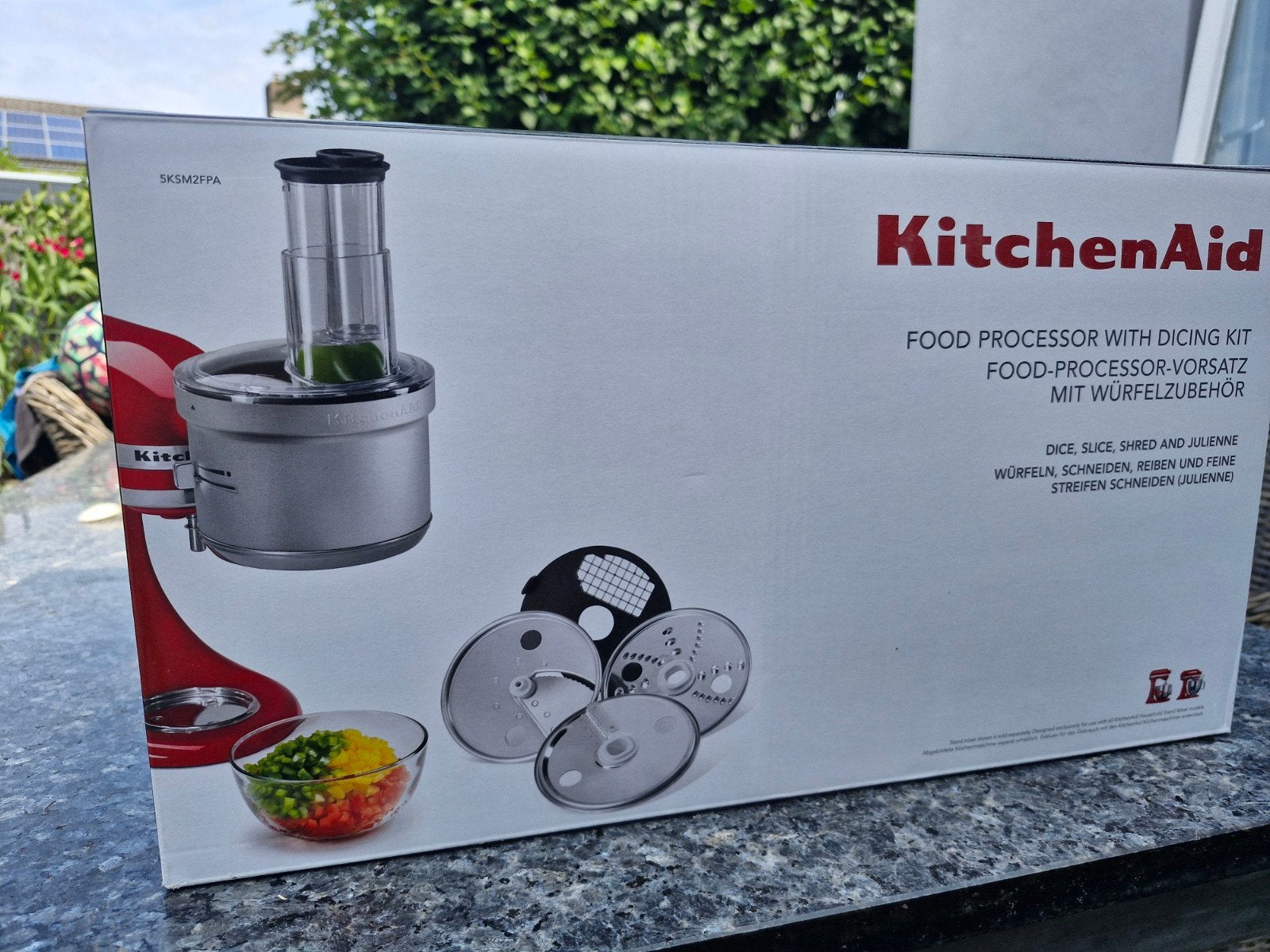 Nieuwe KitchenAid Foodprocessor - nooit gebruikt!, Ophalen of Verzenden, Nieuw, 3 snelheden of meer