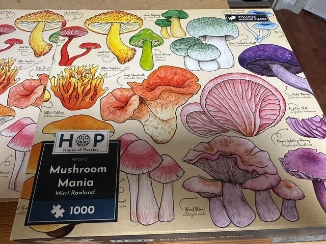 Puzzel HOP Mushrooms, Ophalen, 500 t/m 1500 stukjes, Zo goed als nieuw, Legpuzzel