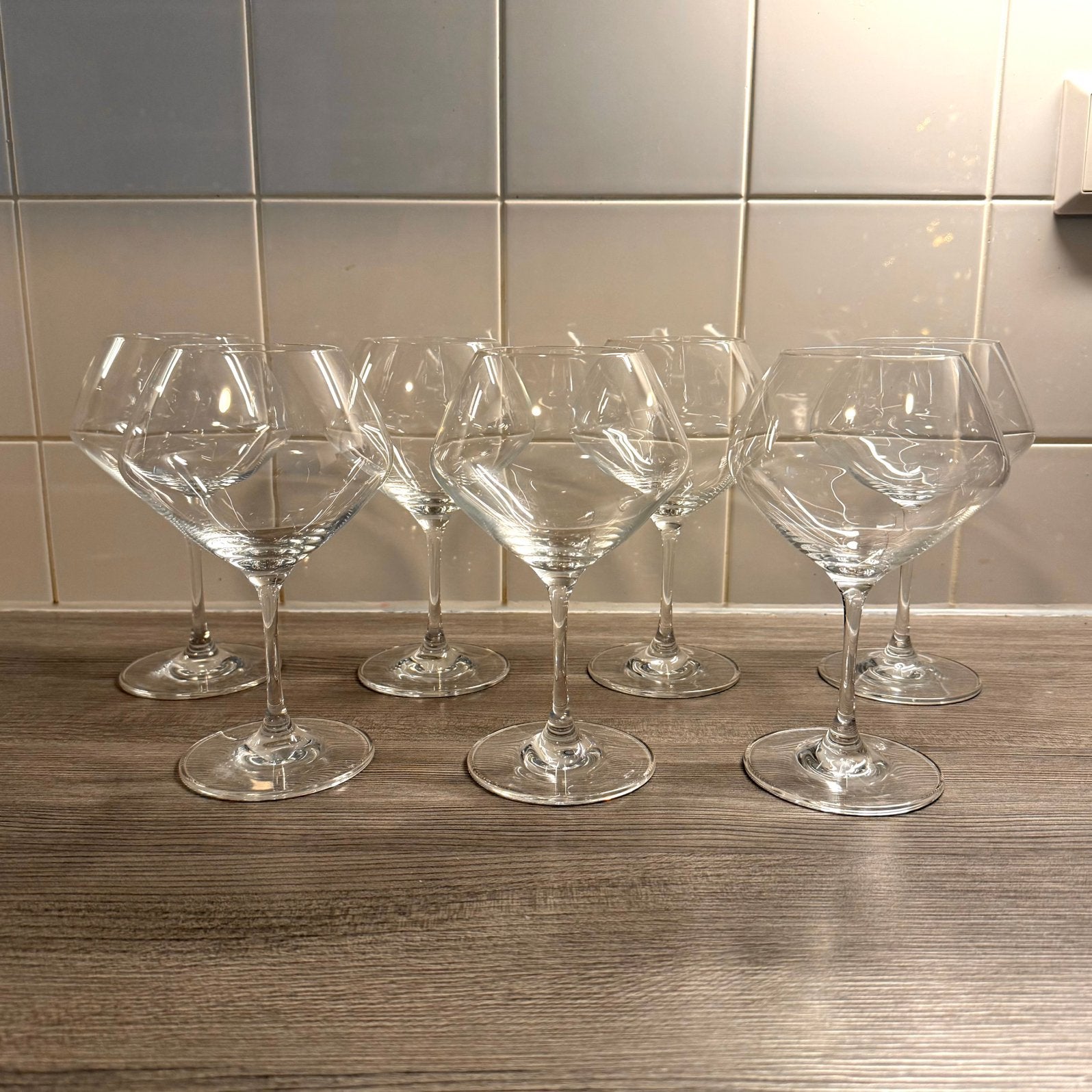 POMAX WIJNGLAZEN Set van 7 Design Glazen, Ophalen, Glas of Glazen, Overige merken, Overige stijlen