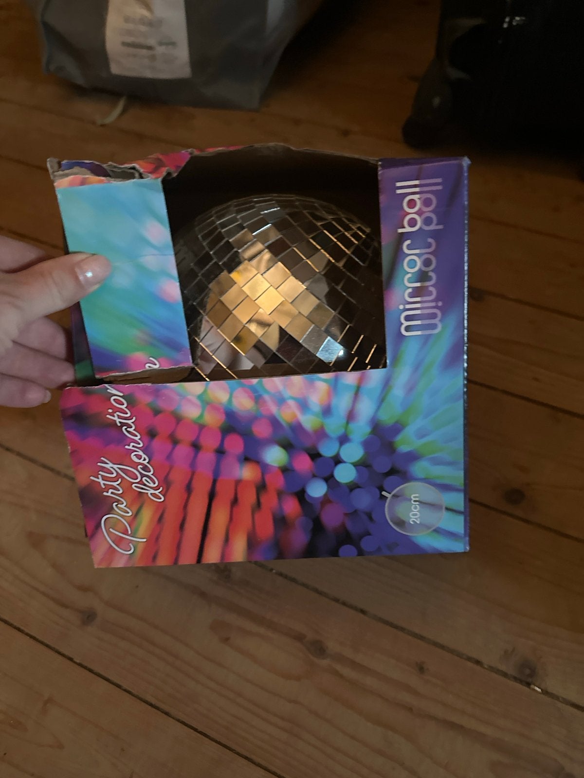 Nieuwe discobal 20 cm - Perfect voor elk feest!, Ophalen of Verzenden, Nieuw, Feestartikel, Verjaardag