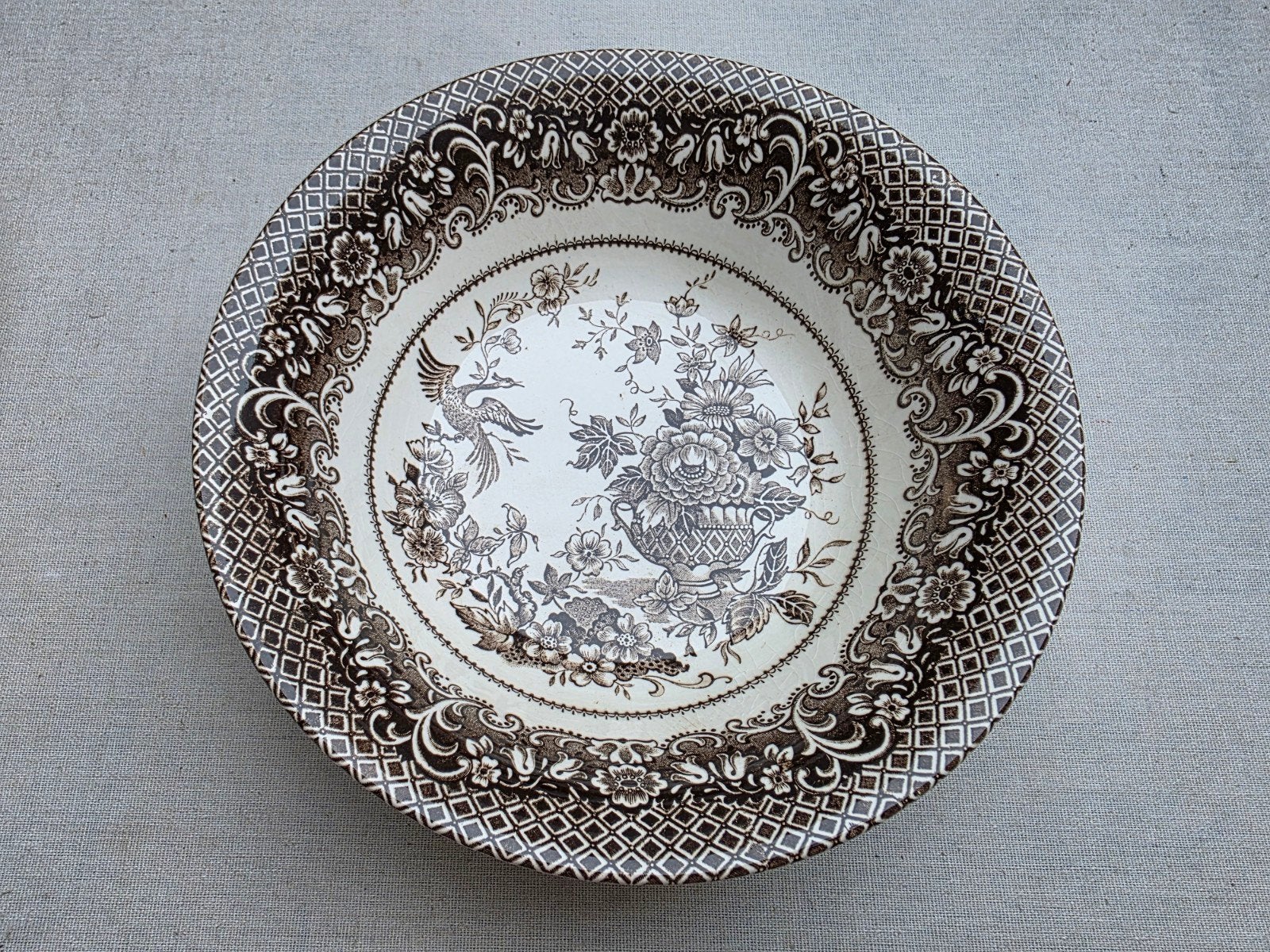 Engelse diepe schaal / saladekom, Antiek en Kunst, Ophalen of Verzenden