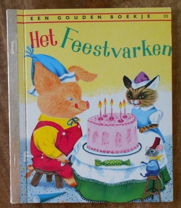 Gouden Boekje: Het Feestvarken, Boeken, Ophalen of Verzenden, Zo goed als nieuw, 3 tot 4 jaar