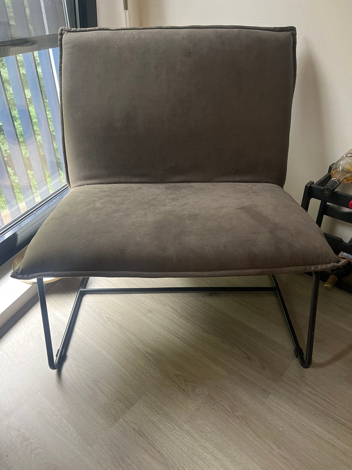 Comfortabele lounge stoel - grijs/bruin, Huis en Inrichting, Ophalen, Overige kleuren, Zo goed als nieuw, Eén
