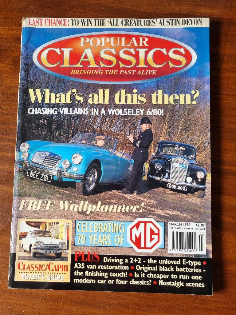 Popular Classics autotijdschrift maart 1995, Diverse auteurs, Overige merken, Ophalen, Gelezen