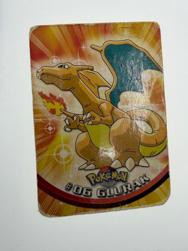Vintage Pokémon Glurak (Charizard) Topps kaart #06, Hobby en Vrije tijd, Verzamelkaartspellen | Pokémon, Ophalen of Verzenden