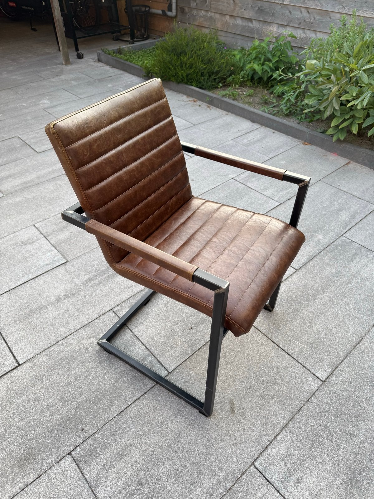 Goossens eetkamerstoelen - 3 stuks, Huis en Inrichting, Stoelen, Ophalen, Gebruikt, Leer, Drie
