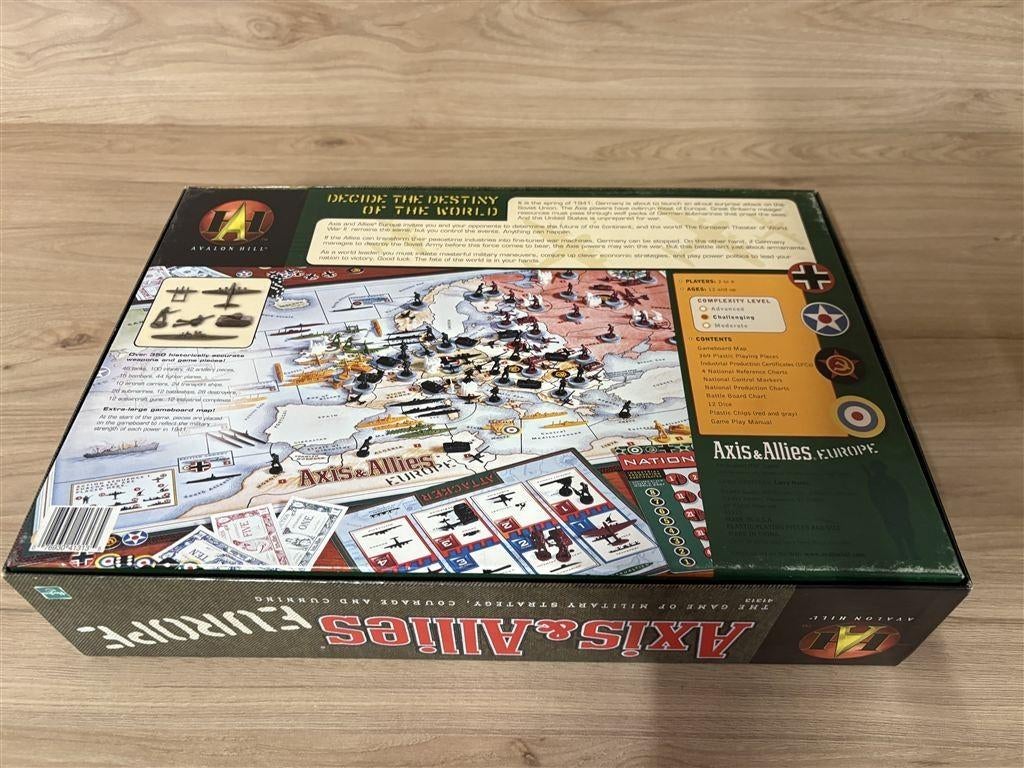 Axis en Allies europe Avalon hill [3352], Hobby en Vrije tijd, Gezelschapsspellen | Bordspellen, Verzenden, Zo goed als nieuw