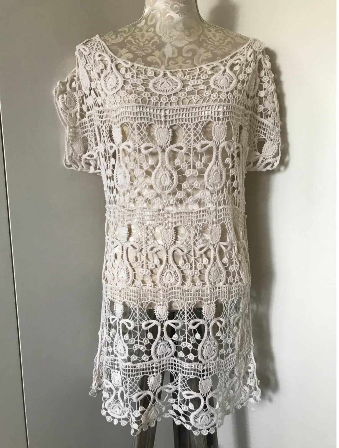 Cremekleurige Tuniek, Ophalen of Verzenden, Zo goed als nieuw, Maat 38/40 (M), Overige kleuren