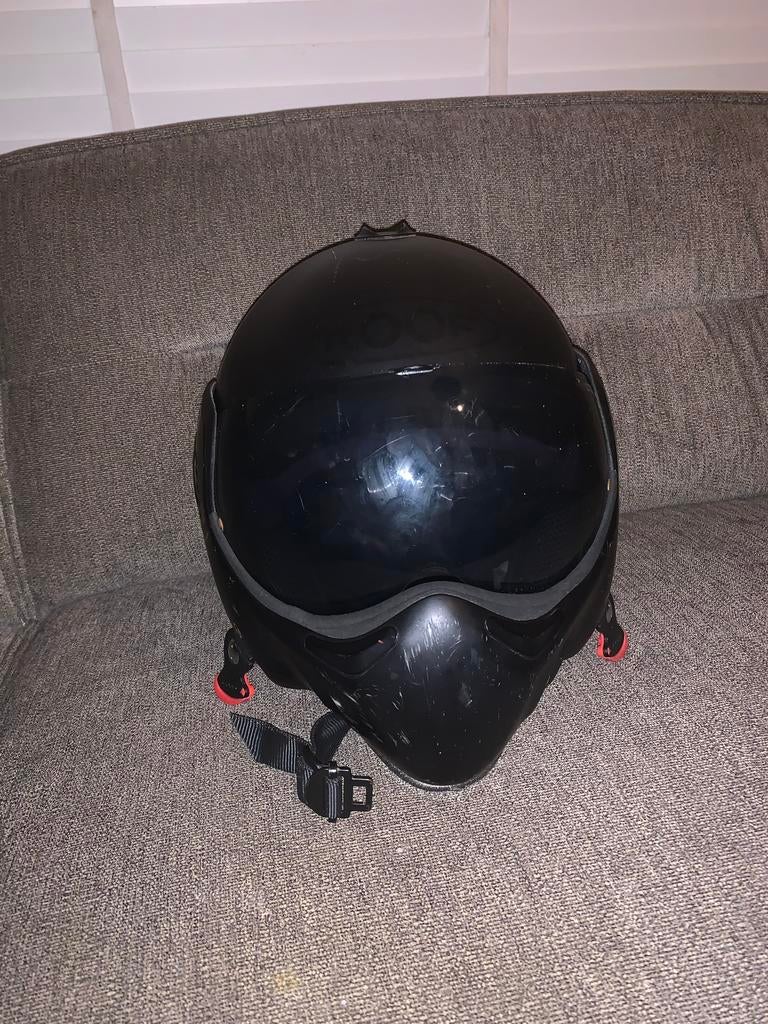Scooter helm met extra scherm, Fietsen en Brommers, Brommerhelmen, Ophalen, Zo goed als nieuw