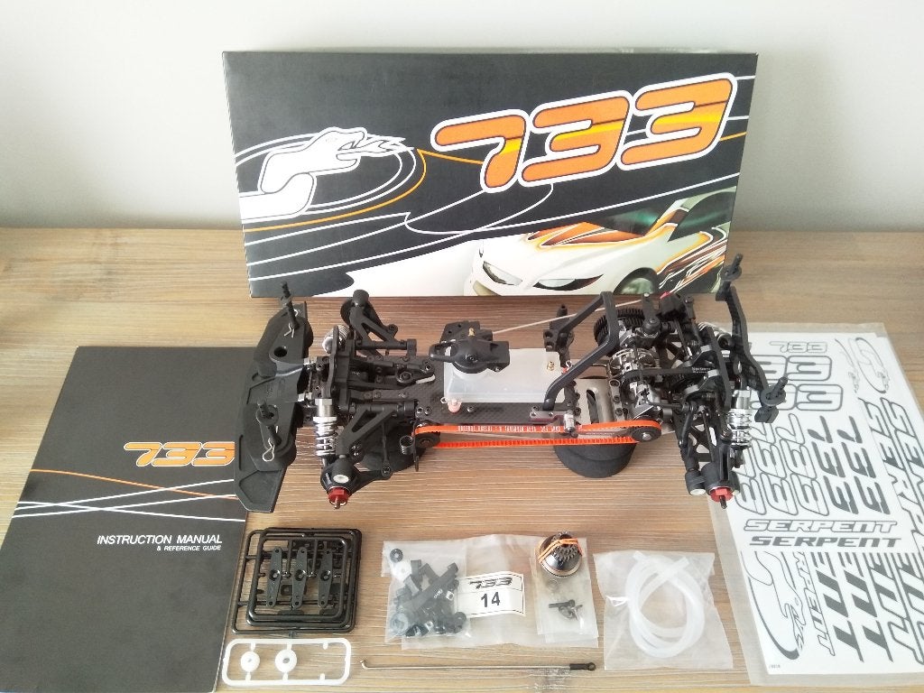 Serpent 733 - nieuw 1/10 chassis, Nieuw, Ophalen of Verzenden, Schaal 1:10, Auto onroad