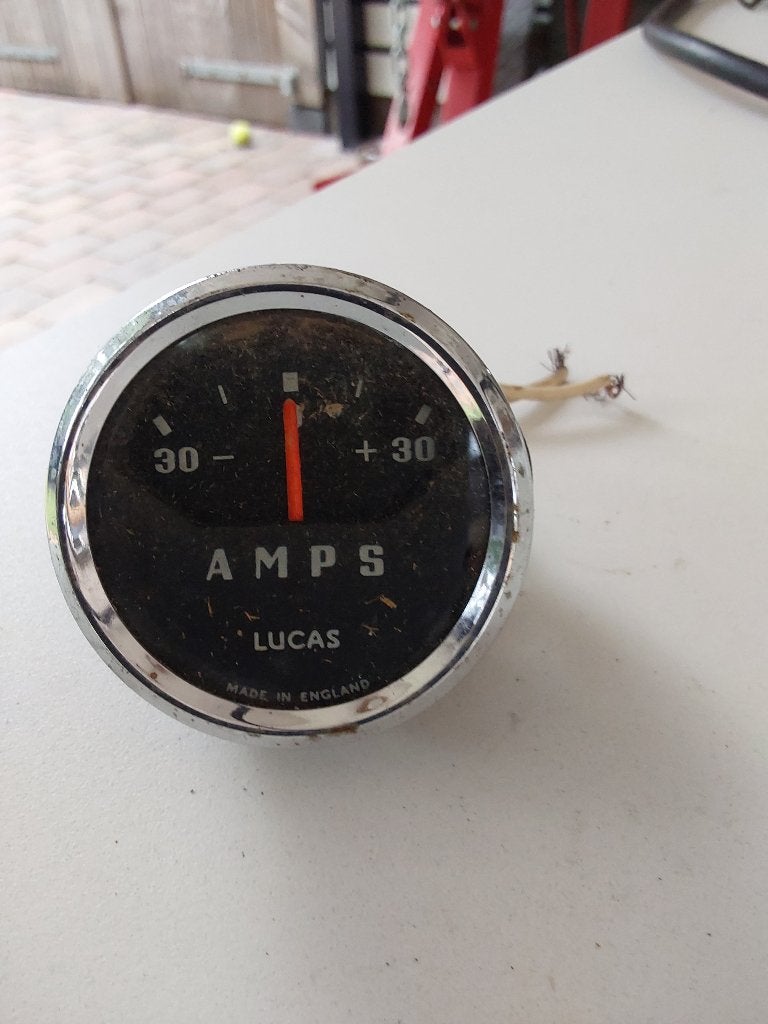 Lucas 30 AMP meter, Auto diversen, Ophalen of Verzenden