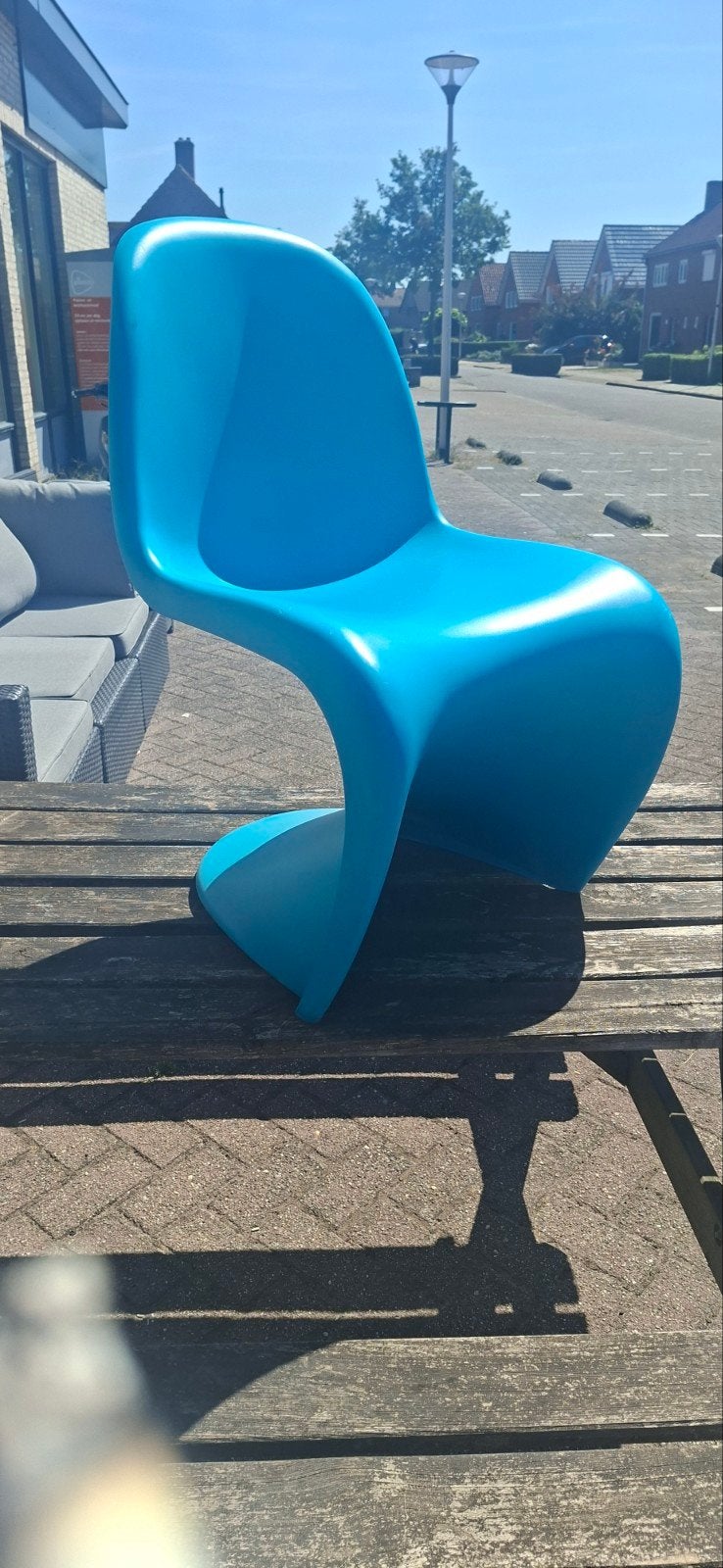 Vitra Panton Chair - Turquoise, Ophalen, Kunststof, Gebruikt, Blauw