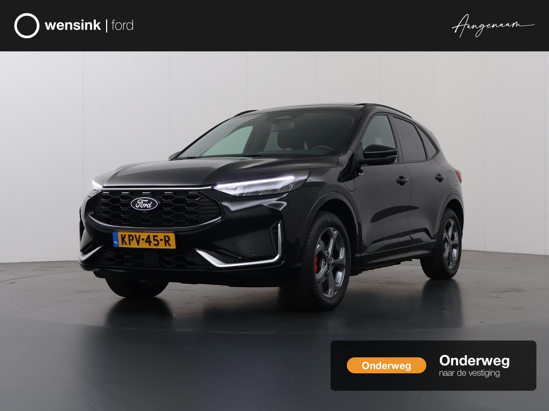 Ford Kuga 2.5 PHEV ST-Line X | Elek. Trekhaak | Panoramadak, Auto's, Ford, 14 kWh, Gebruikt, 4 cilinders, Leder en Stof