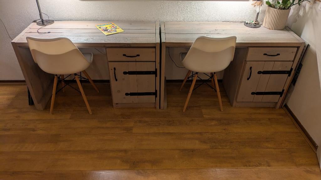 Nog 1 kinder bureau steigerhout 50x120x74 cm, Ophalen, 120 cm, Hout, Kinderbureau