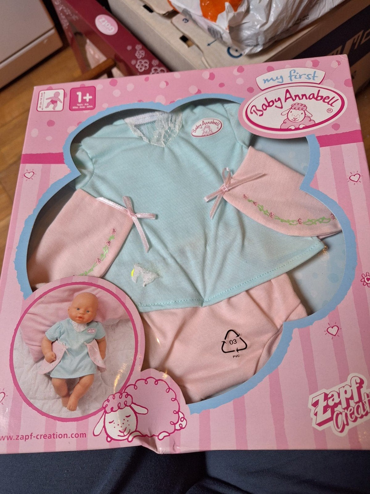 Nieuwe My First Baby Annabell Kledingset – Blauw/Wit – 36 cm, Verzamelen, Poppen, Ophalen of Verzenden, Nieuw, Kleertjes