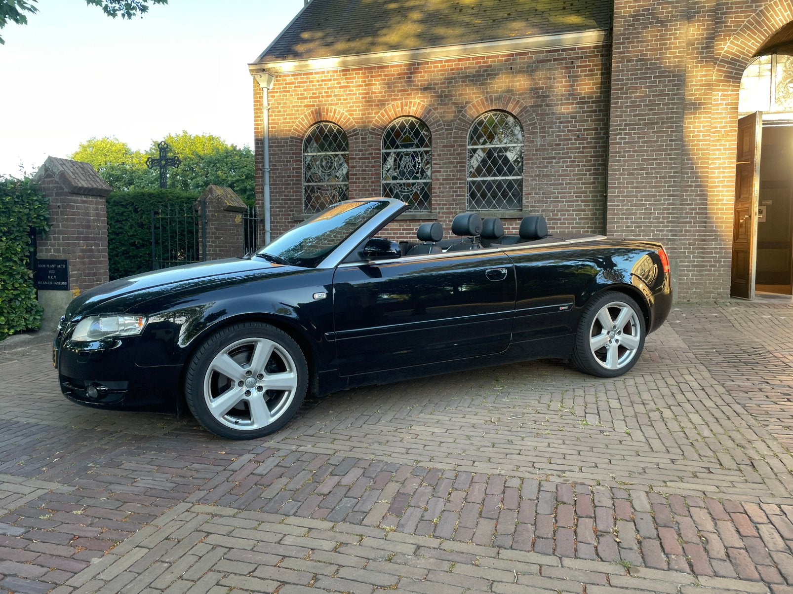 Audi A4 2.0 Tfsi 147KW Cabrio AUT 2007 Zwart, Auto's, Audi, Bedrijf, A4, ABS, Adaptive Cruise Control, Airbags, Airconditioning