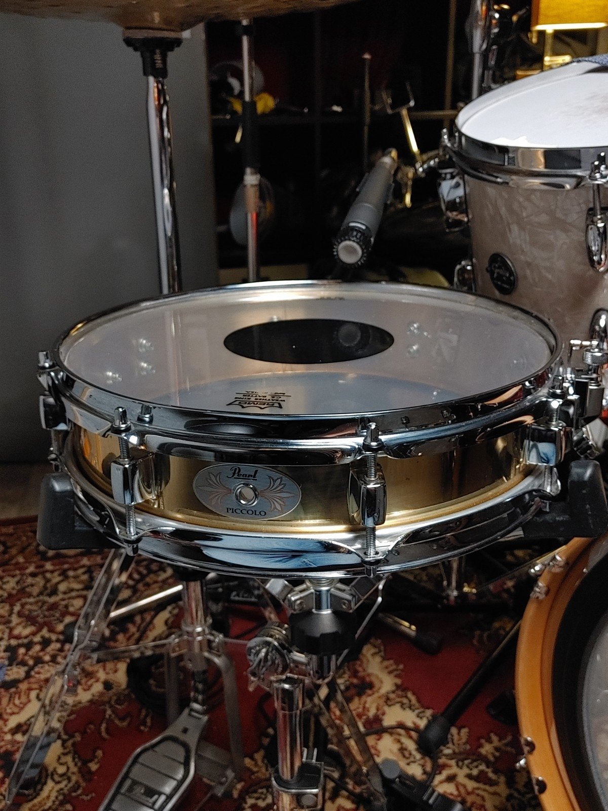 Pearl Piccolo 13x3 Brass Snare Drum, Ophalen of Verzenden, Zo goed als nieuw, Drums of Percussie