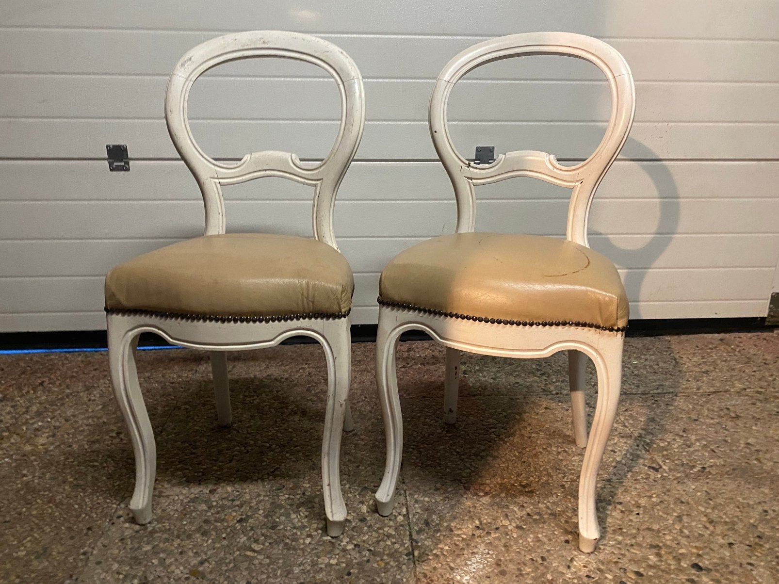 2 Antieke ? Biedermeier? Victoriaanse? Eetkamerstoelen, Huis en Inrichting, Gebruikt, Twee, Bruin, Hout