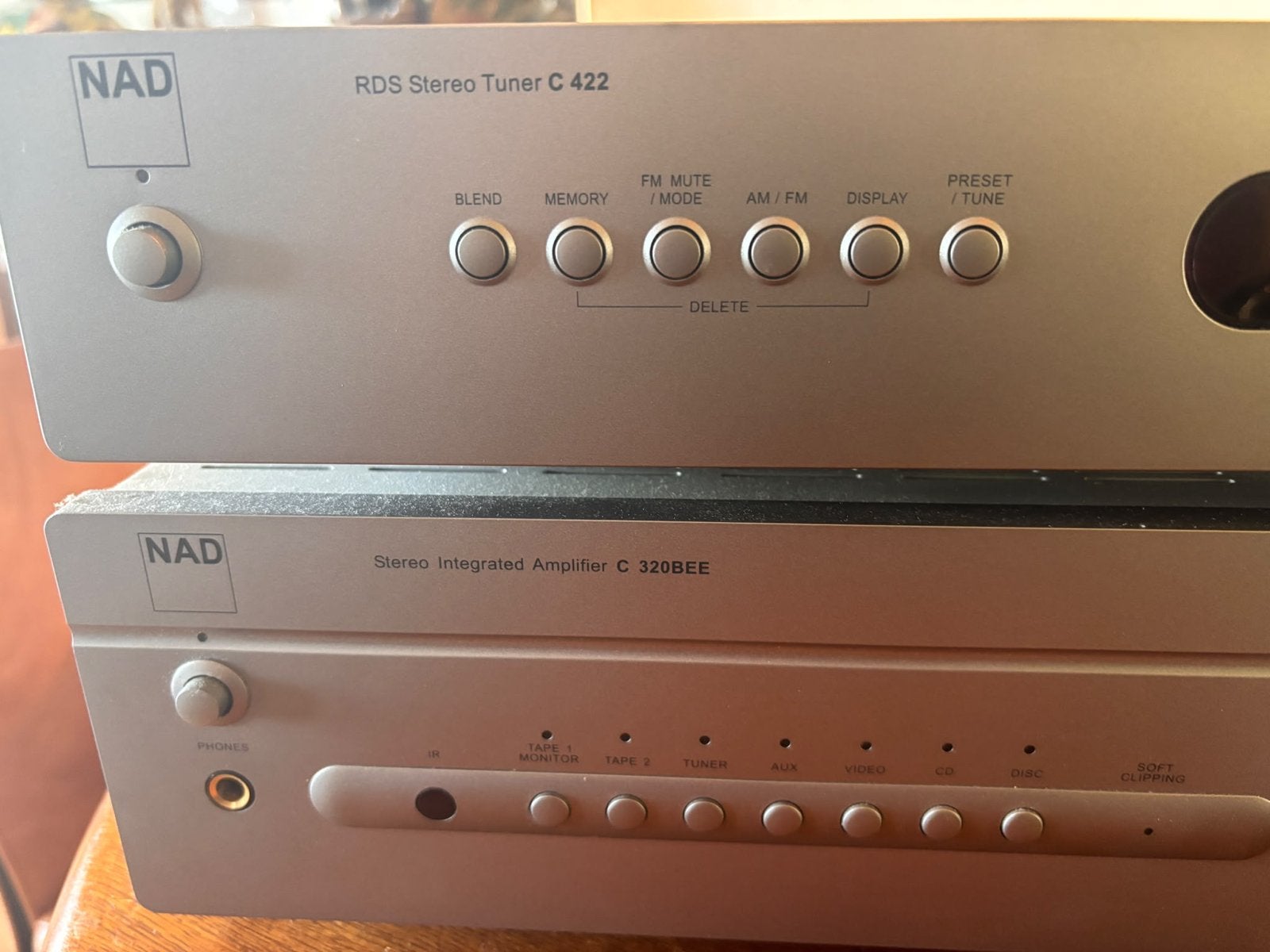 NAD Hifi Set: Versterker C 320BEE & Tuner C 422 (Titanium), Gebruikt, Tuner of Radio, Losse componenten, Ophalen