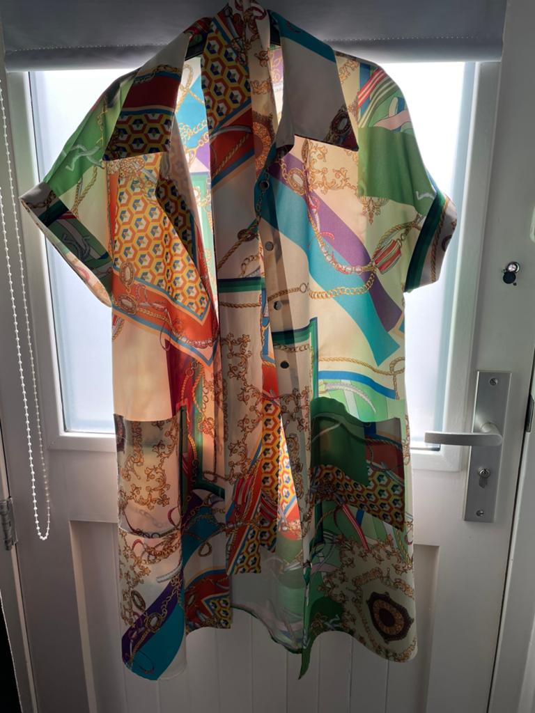 Vintage jurk, Kleding | Dames, Jurken, Ophalen of Verzenden, Zo goed als nieuw, Maat 38/40 (M), Onder de knie