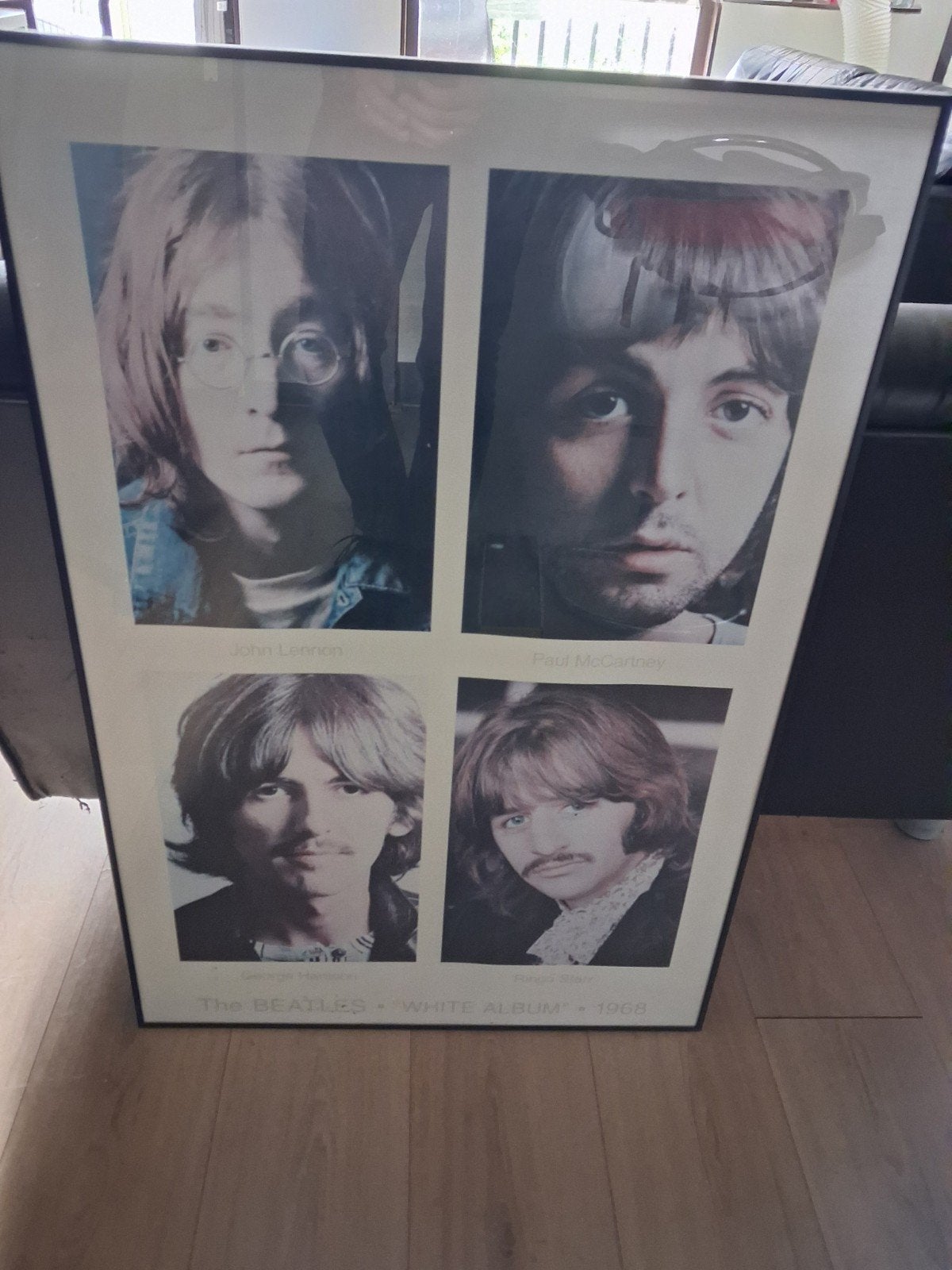 The Beatles 'White Album' 1968 Poster met lijst, Ophalen, Met lijst, A1 t/m A3, Muziek