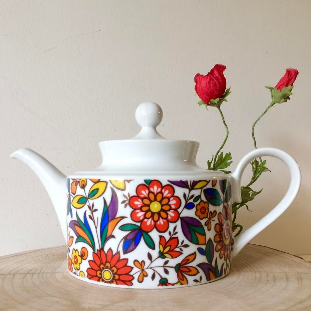 Vintage Flower Power Servies Schumann Arzberg, Ophalen of Verzenden, Overige stijlen, Porselein, Schaal of Schalen