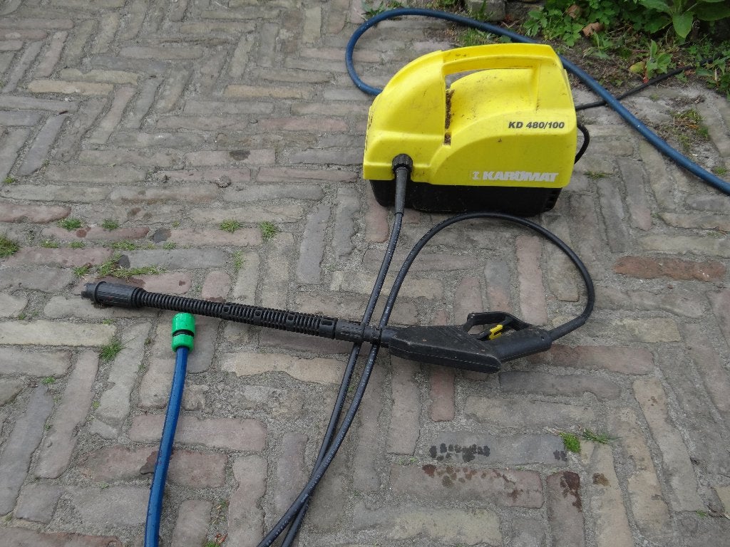 hogedrukspuit, Ophalen, Gebruikt, Elektrisch, Karcher terras reiniger