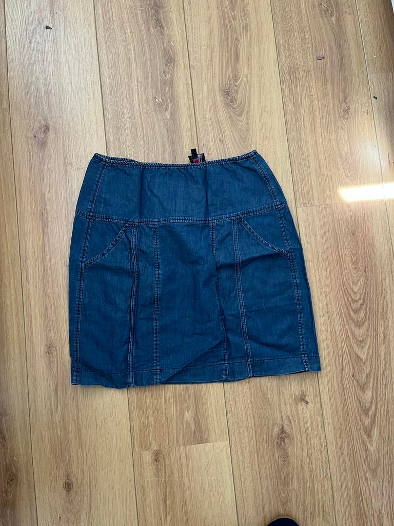 Blauwe denim rok, maat S, Blauw, Ophalen of Verzenden, Zo goed als nieuw, Maat 36 (S)