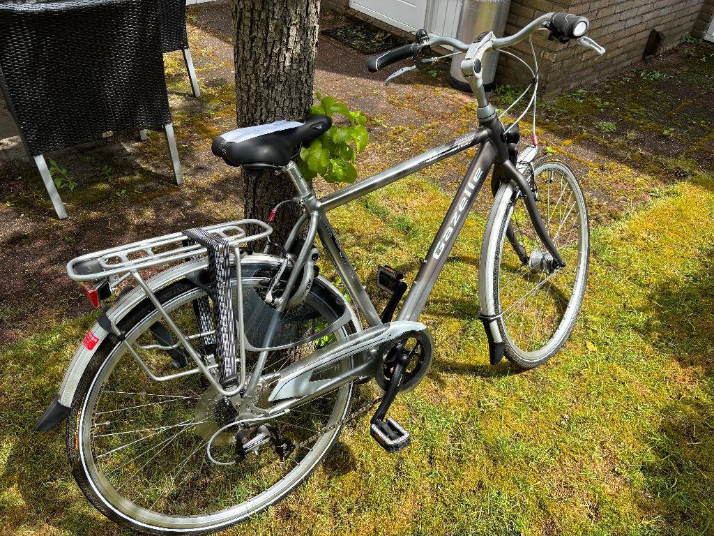 Fiets Gazelle Grijs, Fietsen en Brommers, Fietsen | Heren | Herenfietsen, Ophalen, Versnellingen, Zo goed als nieuw, Gazelle