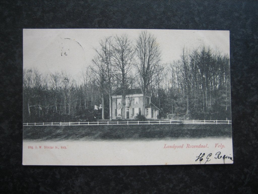 VELP Landgoed Rozendaal 1904, Ophalen of Verzenden, Voor 1920, Gelderland
