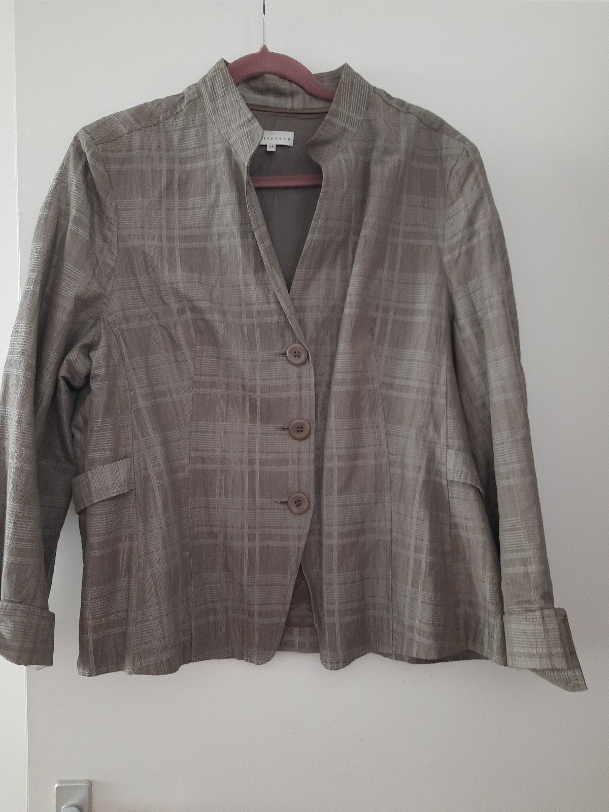 Witteveen Jasje Maat 48 - Stijlvol en Comfortabel, Kleding | Dames, Beige, Maat 46/48 (XL) of groter, Ophalen of Verzenden, Zo goed als nieuw