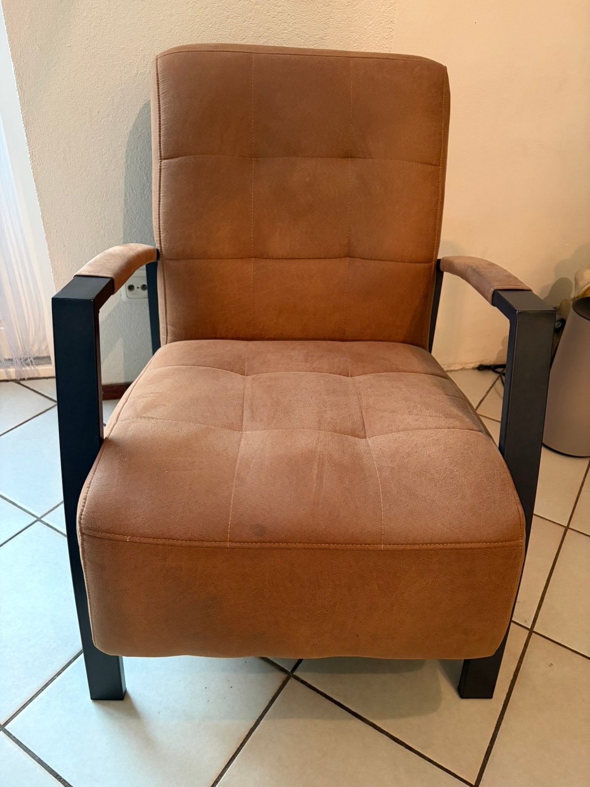 Fraaie Fauteuil, Ophalen, Minder dan 75 cm, Zo goed als nieuw, Metaal
