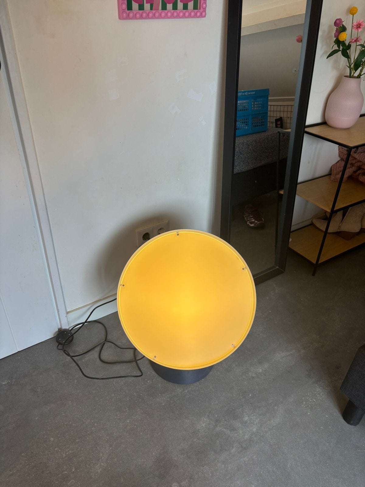 Ikea vloerlamp PS 2017 donkerblauw, Ophalen, E27 (groot), Zo goed als nieuw, Metaal